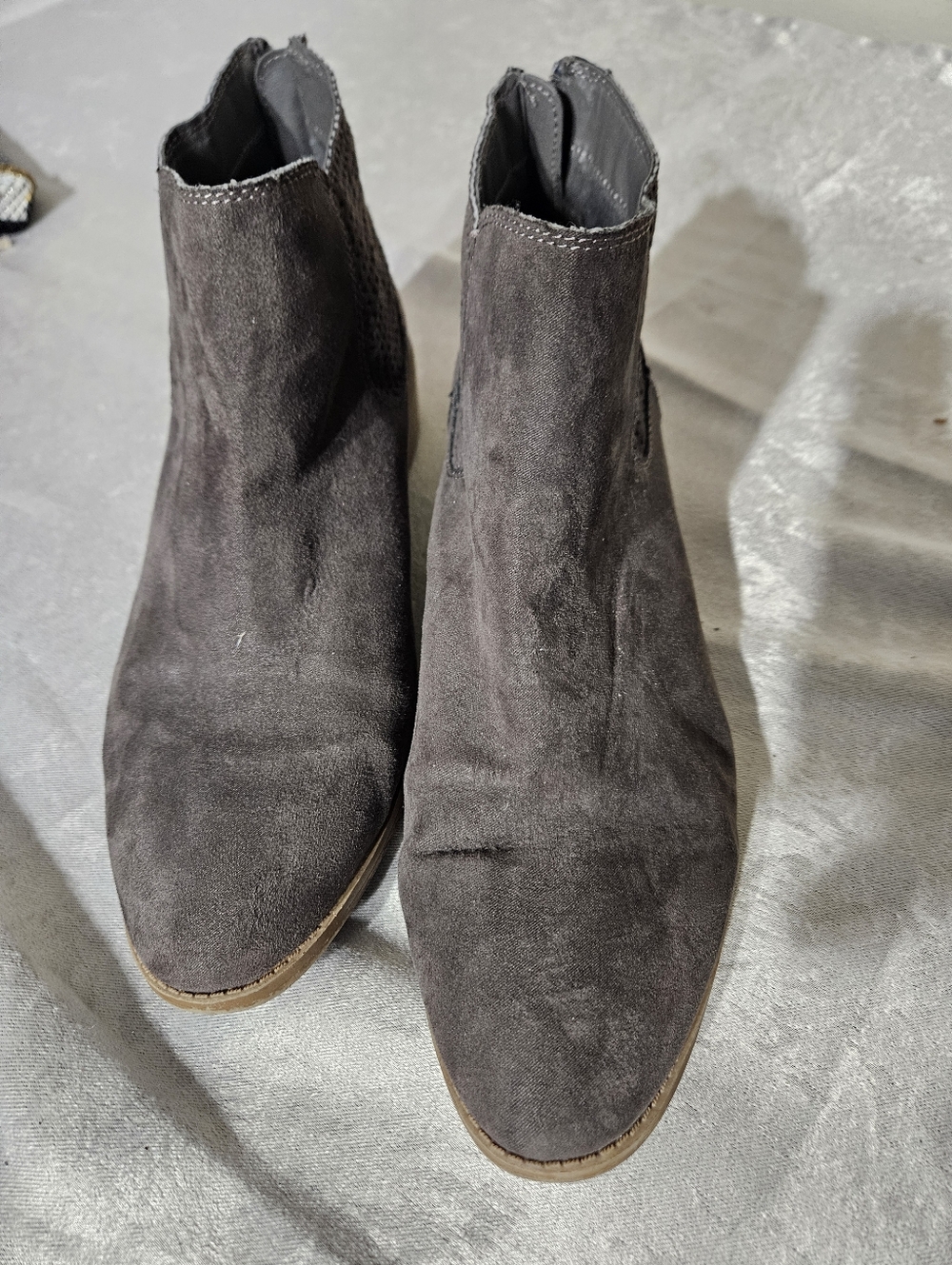 Dolce Vita Faux Leather Zip Up Ankle Boots Size 11 - Picture 4 of 6